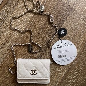 Chanel Caviar Quilted belt bag with charm
